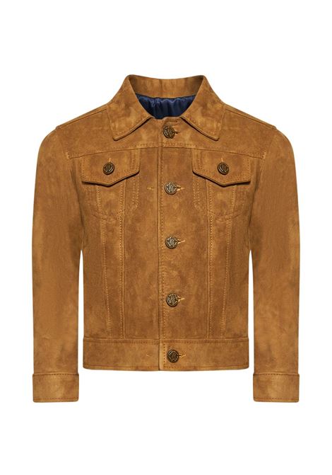 Giacca in camoscio ROBERTO CAVALLI KIDS | CBP26019GBM11